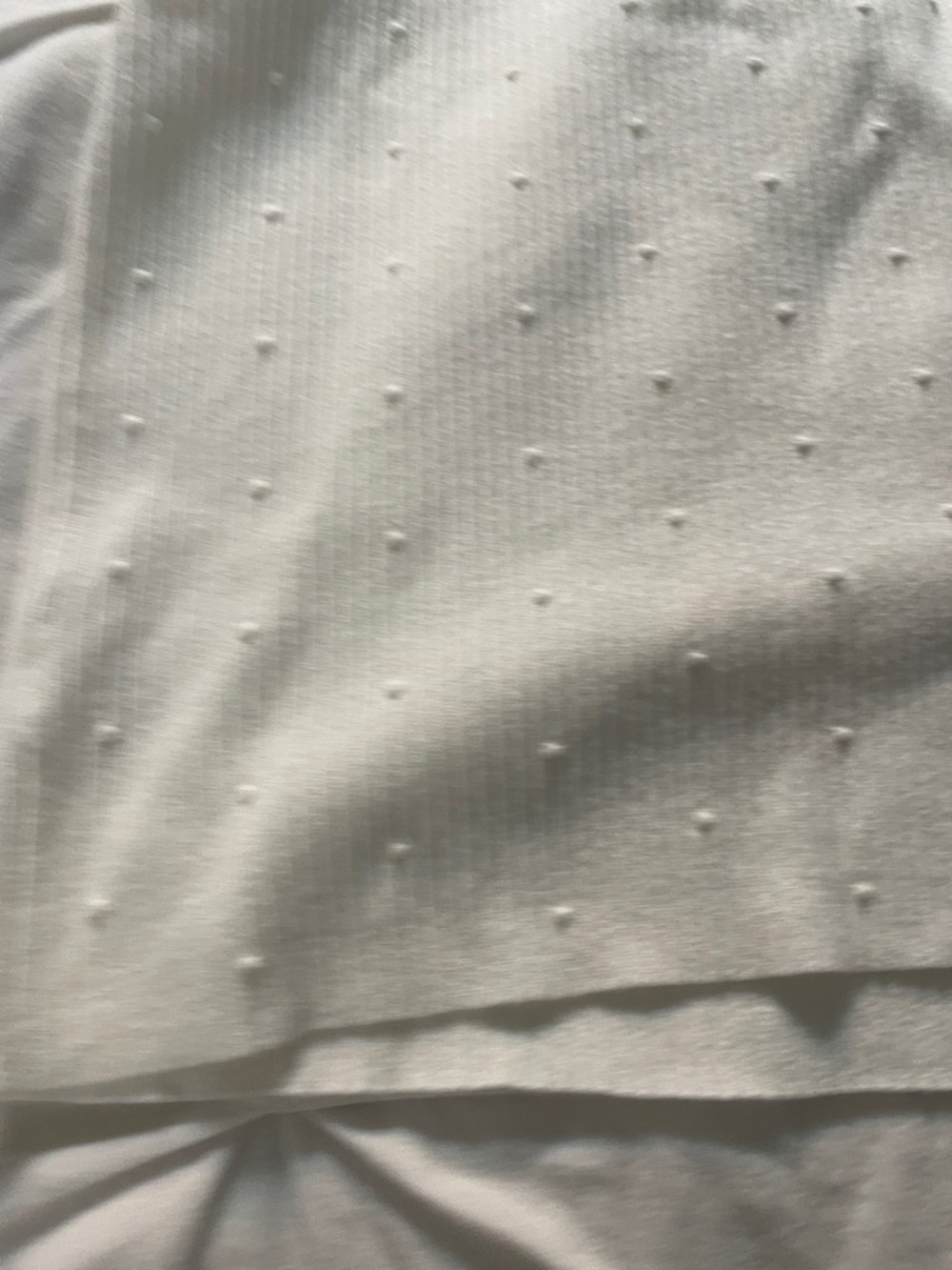 Ann Taylor White Textured Square-Neck Short Sleeve Sweater Top - Picture 3 of 7